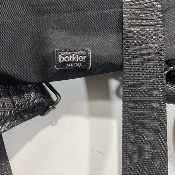 Botkier Black Nylon Adjustable Logo Straps Mini Backpack With Front Zipper - Picture 11 of 15